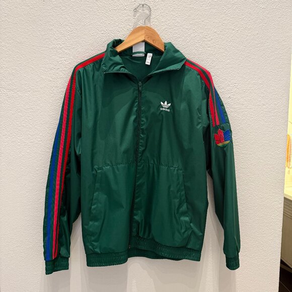 ADIDAS GREEN TRACK JACKET S - Picture 1 of 10